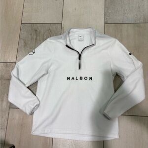 Malbon Golf x Nike White Quarter Zip Pullover Fleece size M